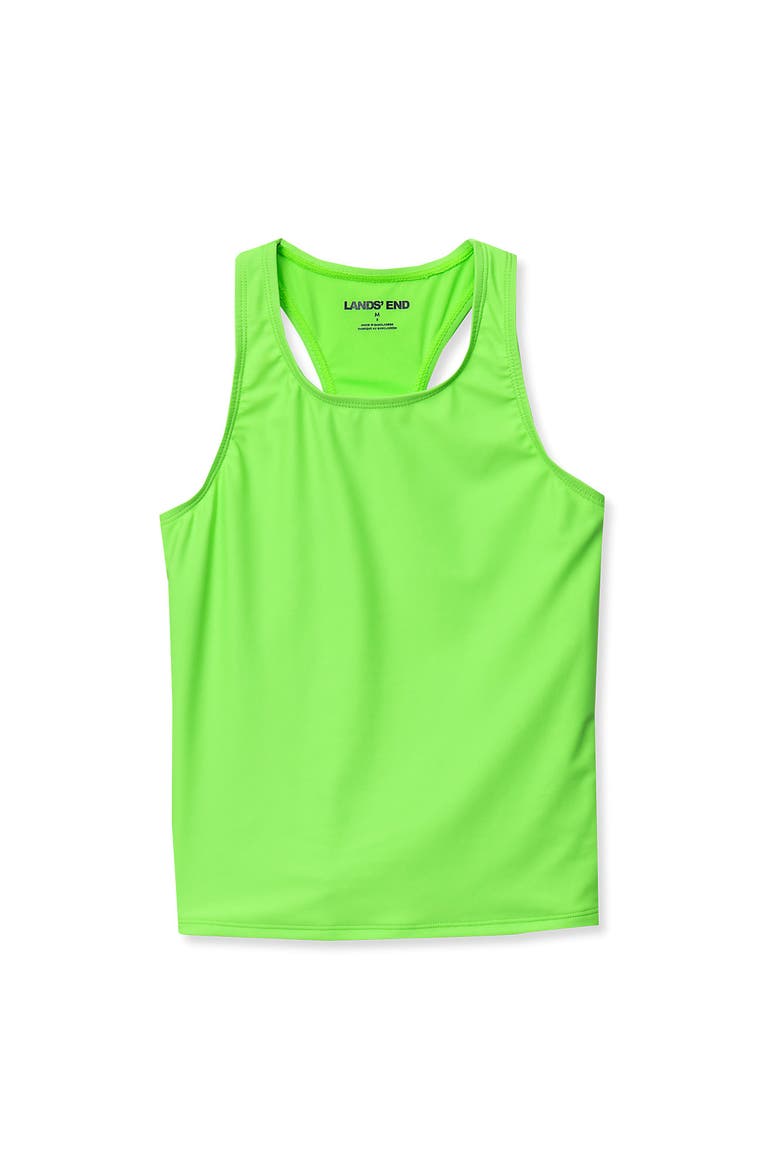 Girls Slim Tankini Swimsuit Top, Main, color, Electric Lime