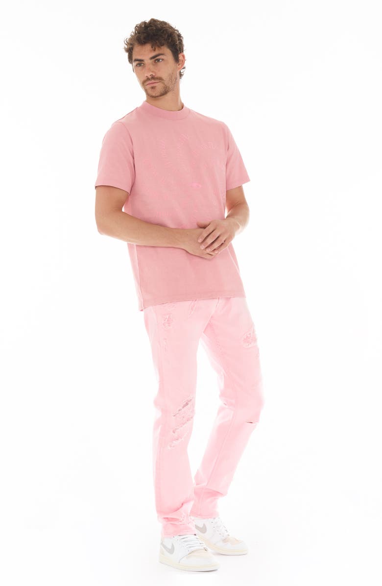 HVMAN Logo Eye Crew T-Shirt, Alternate, color, Coral