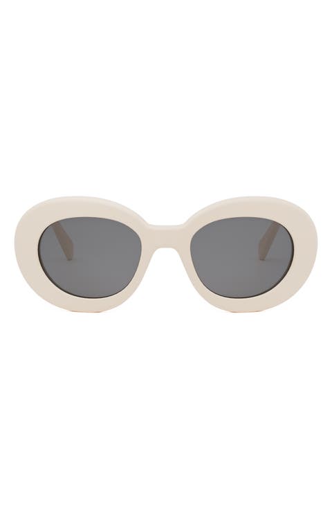 Triomphe 53mm Round Sunglasses