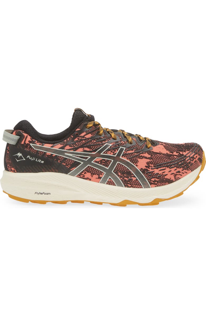 ASICS<sup>®</sup> Fuji Lite 3 Trail Running Shoe, Alternate, color, Papaya/Light Sage