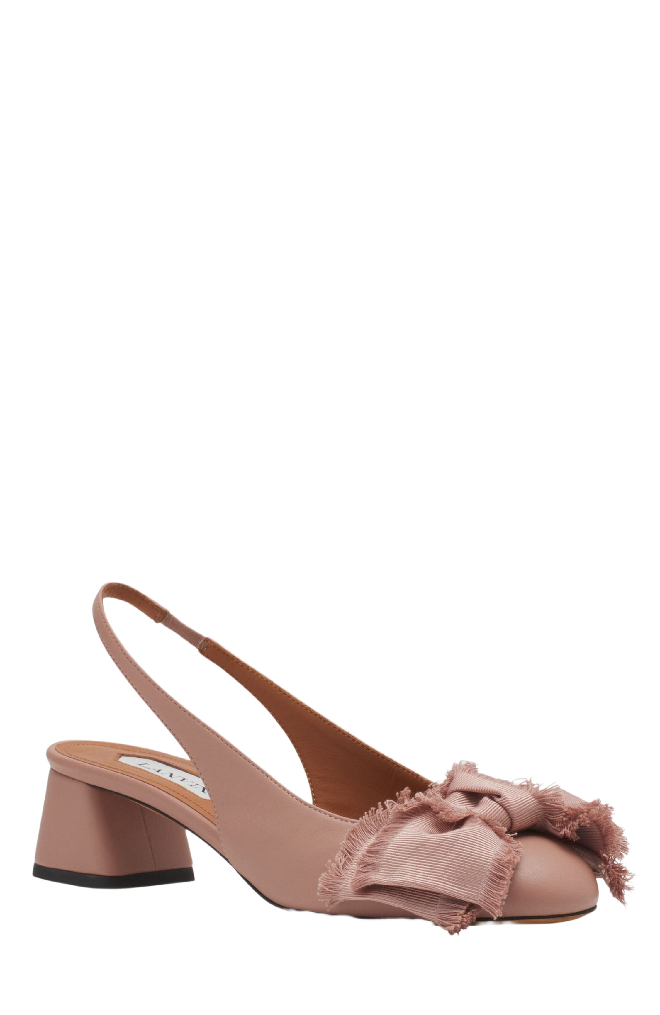 LEATHER HEELED SLINGBACK BALLERINA - image 4