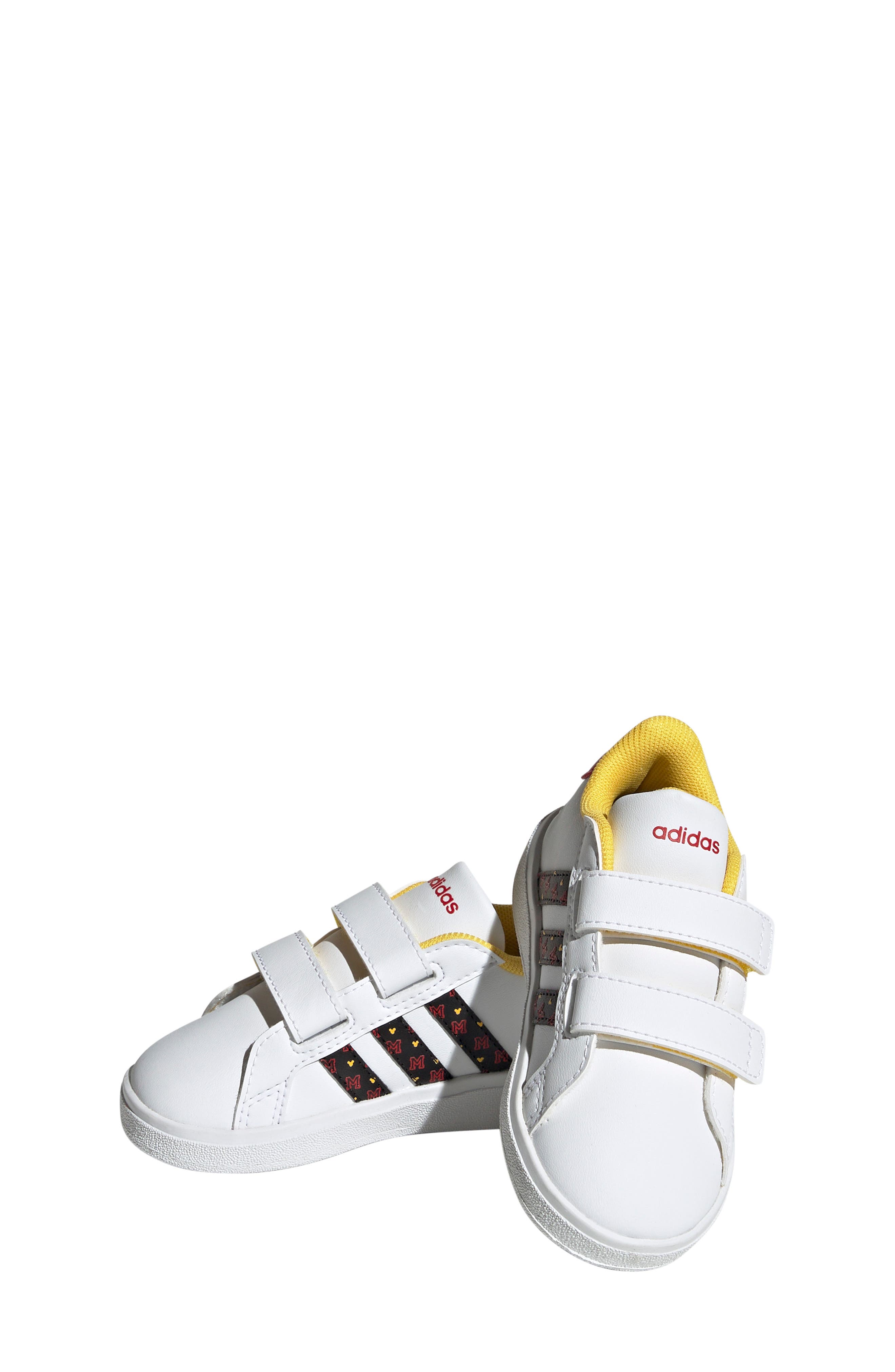adidas x Disney<sup>®</sup> Kids' Grand Court Mickey Mouse Sneaker, Alternate, color, 