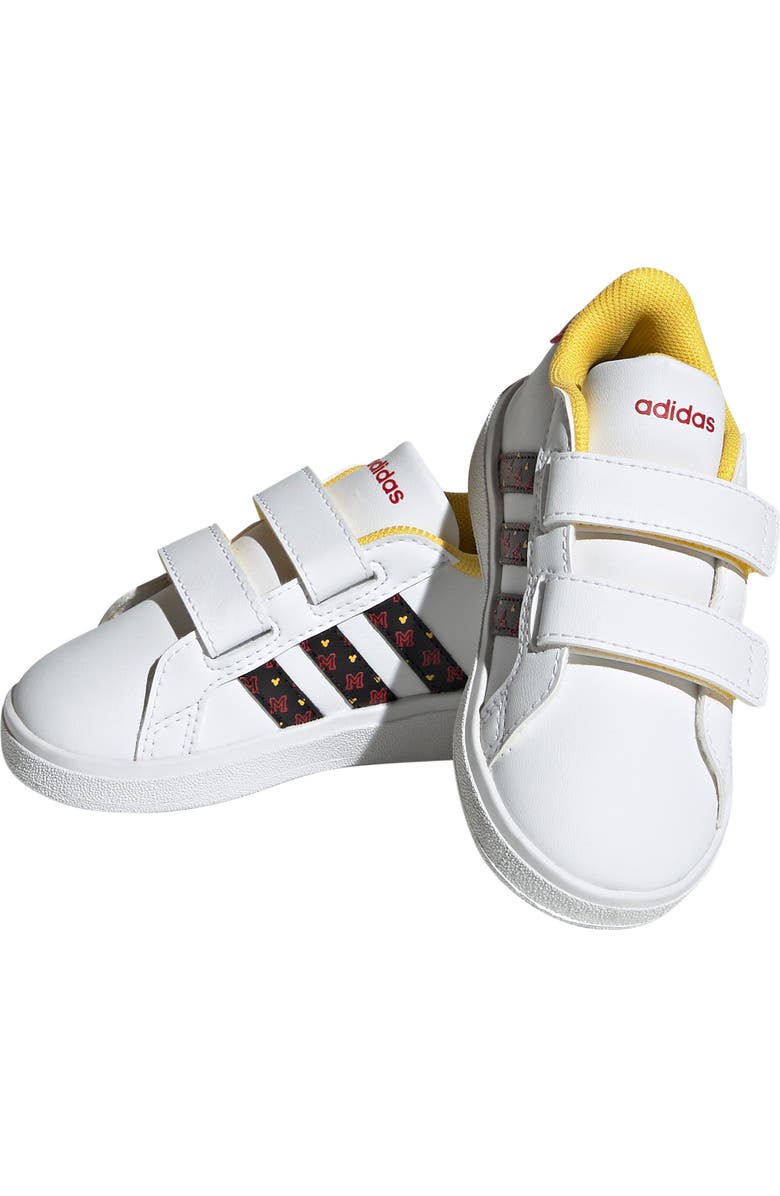 adidas x Disney<sup>®</sup> Kids' Grand Court Mickey Mouse Sneaker, Alternate, color,