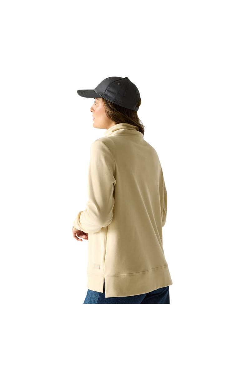 Demmi Quarter Zip Fleece Top, Alternate, color, Light Vanilla