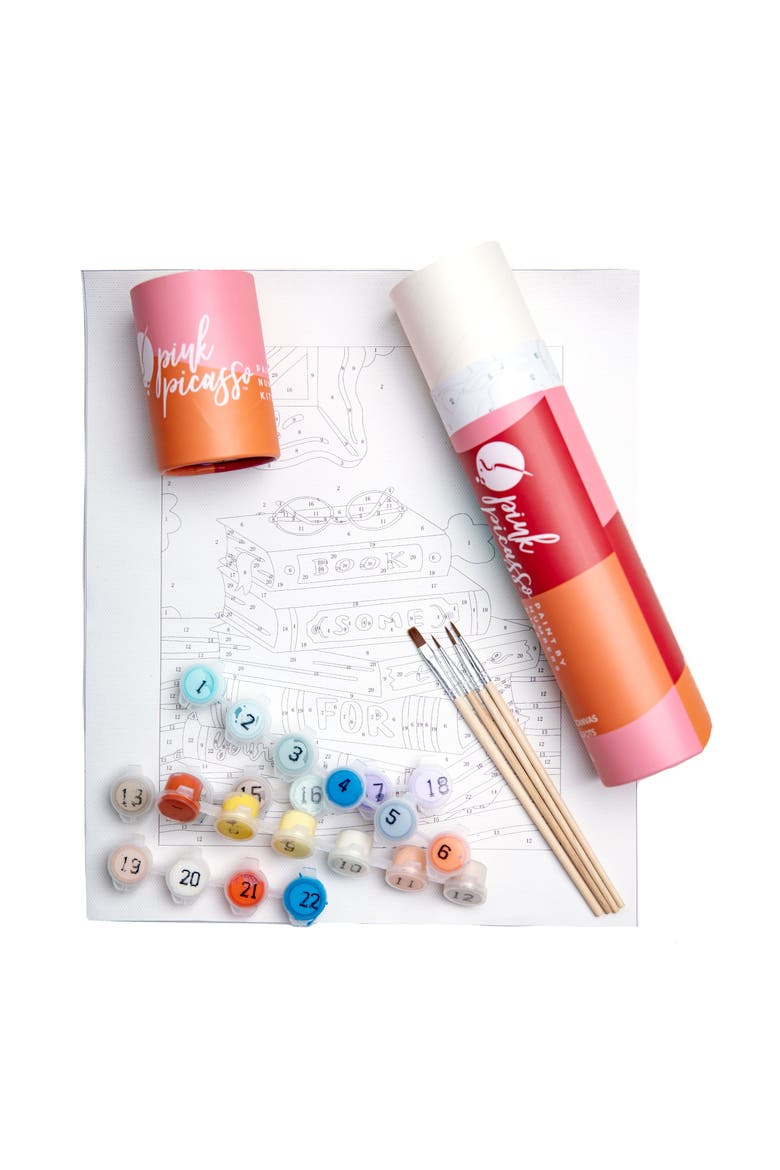 Book Some Time For Yourself Paint by Numbers Kit, Alternate, color, Pink