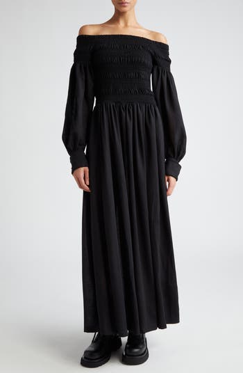 オールインワン・サロペット Max Mara Manu Off Shoulder Dress In Black Cotton Max Mara Manu Off Shoulder Dress In Black Cotton | ShopSimon