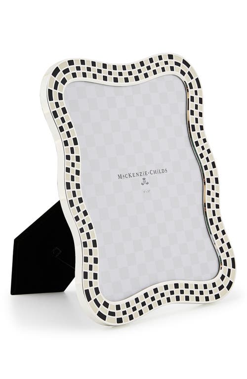 Mackenzie-childs Mackenzie Childs Wavy Check 8 X 10-inch Picture Frame In Black