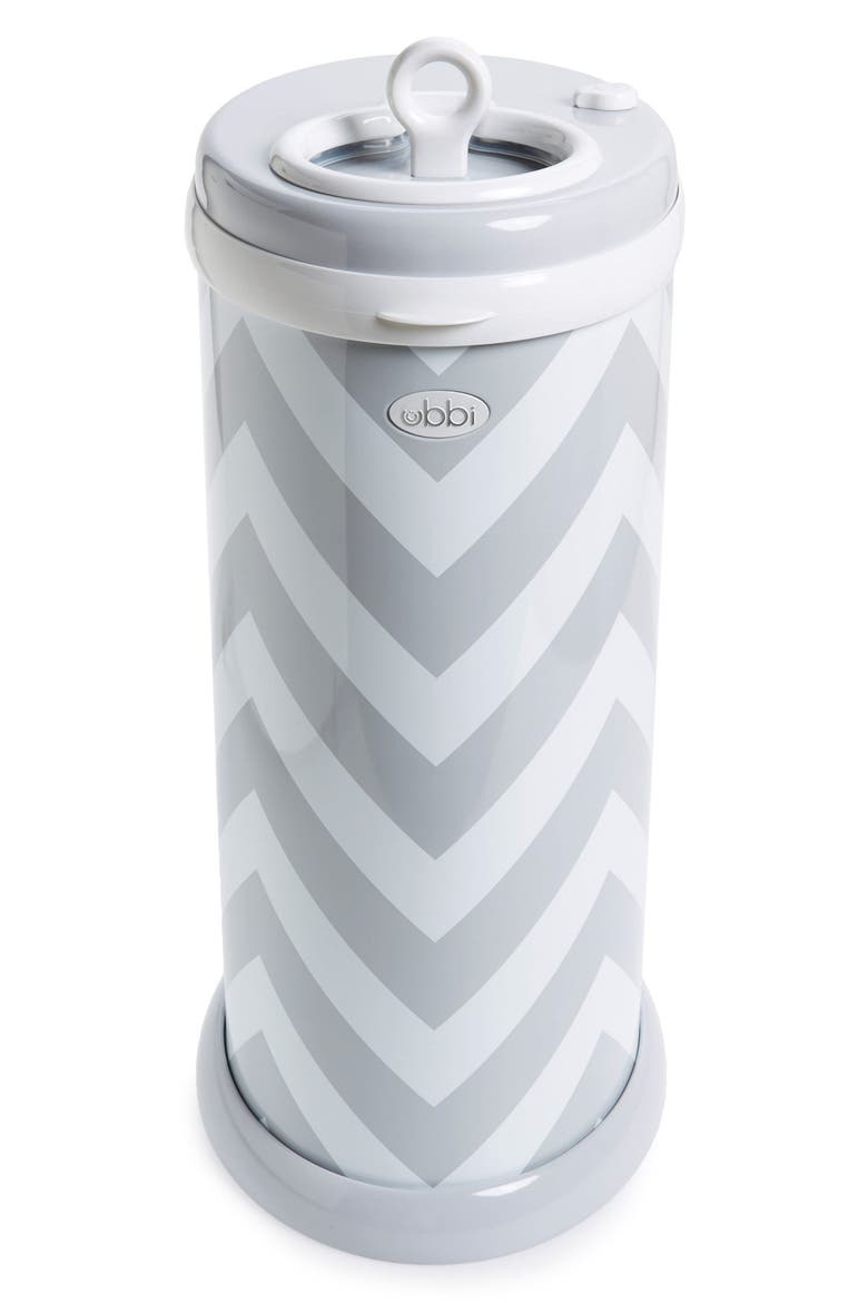 Diaper Pail, Alternate, color, GRAY CHEVRON