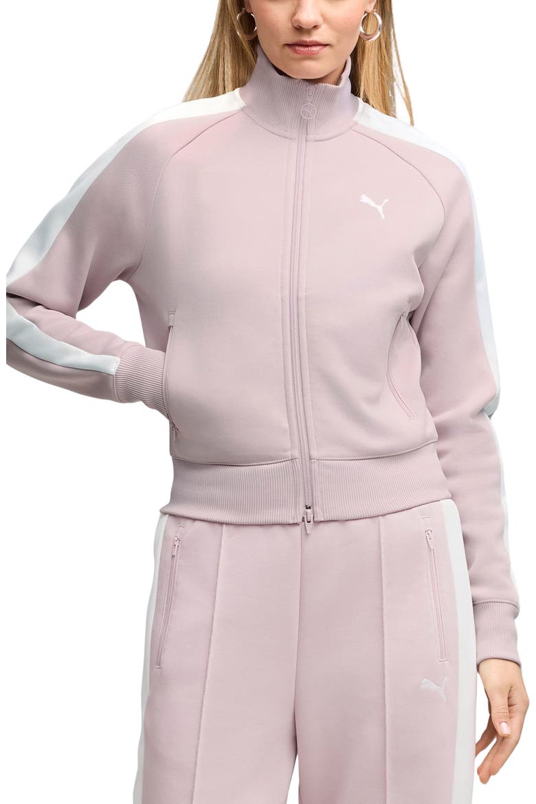 T7 Always On Short Track Jacket, Main, color, MISTY PINK