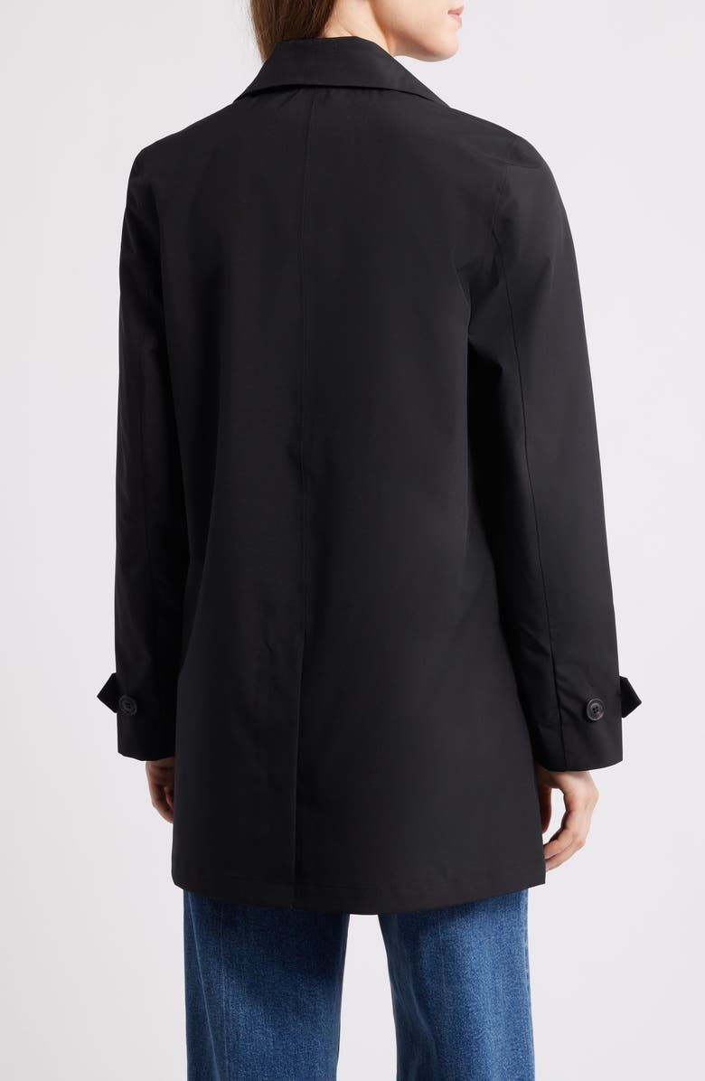 Save The Duck April Water Repellent Raincoat, Alternate, color, Black
