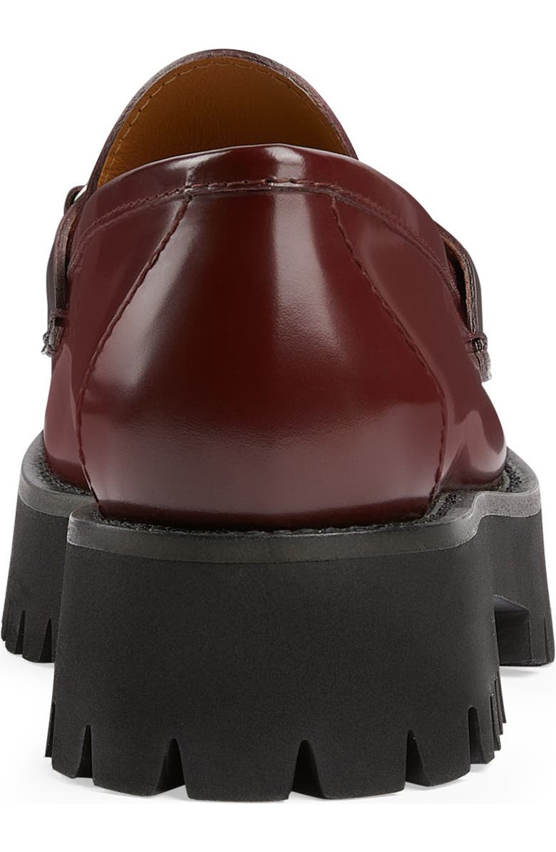 Gucci Sylke Horsebit Platform Loafer, Alternate, color, Vintage Bordeaux