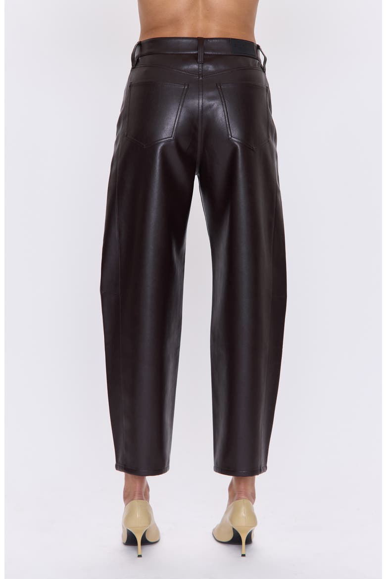 Eli Coated Ankle Barrel Leg Jeans, Alternate, color, FRENCH ROAST