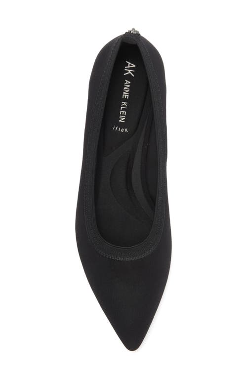 Anne Klein Uruzi Pump In Black Matte Stretch