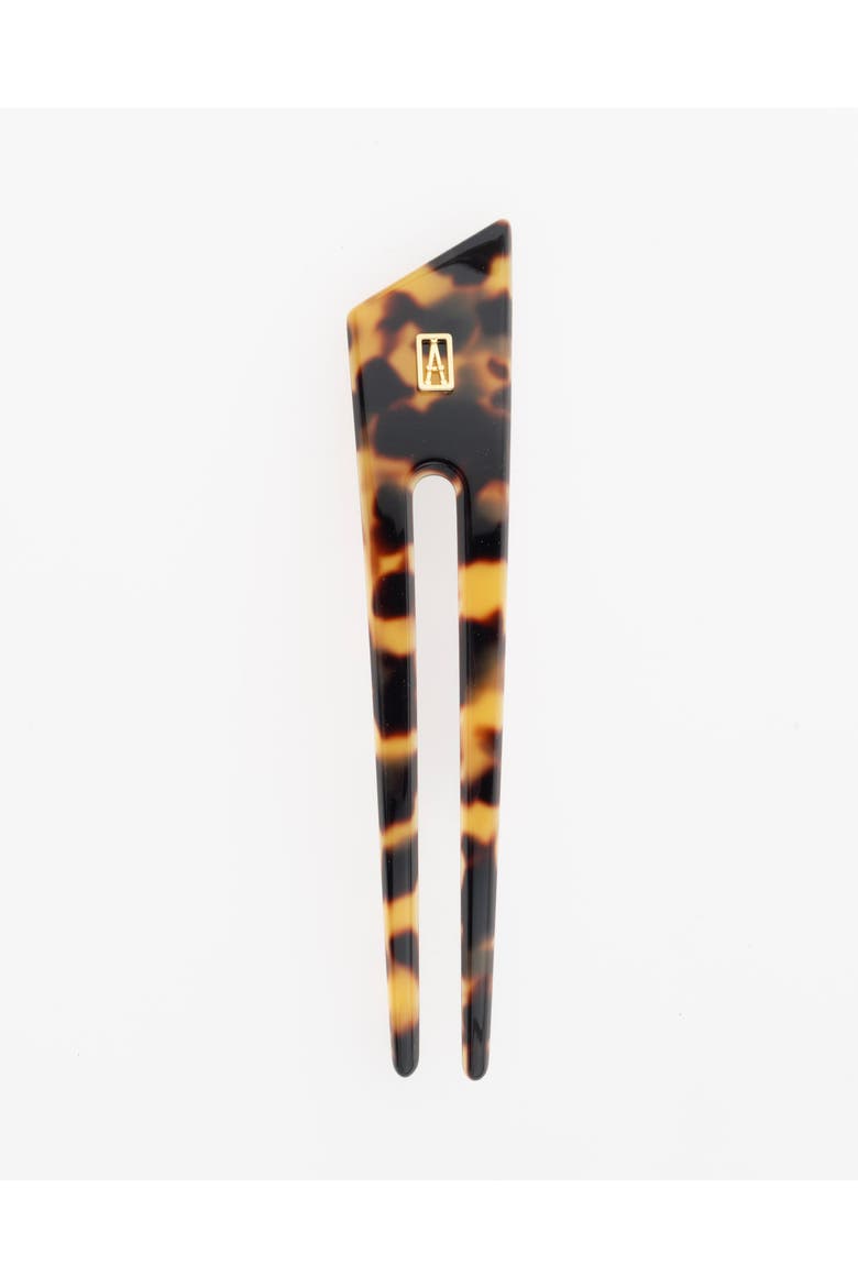 Acetate Anvers Hair Fork Pin, Main, color, Brown Tortoiseshell