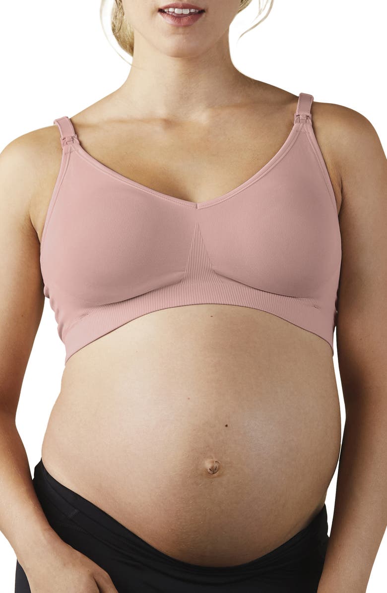 Bravado Designs Body Silk Seamless Maternity/Nursing Bra, Main, color, Dusted Peony