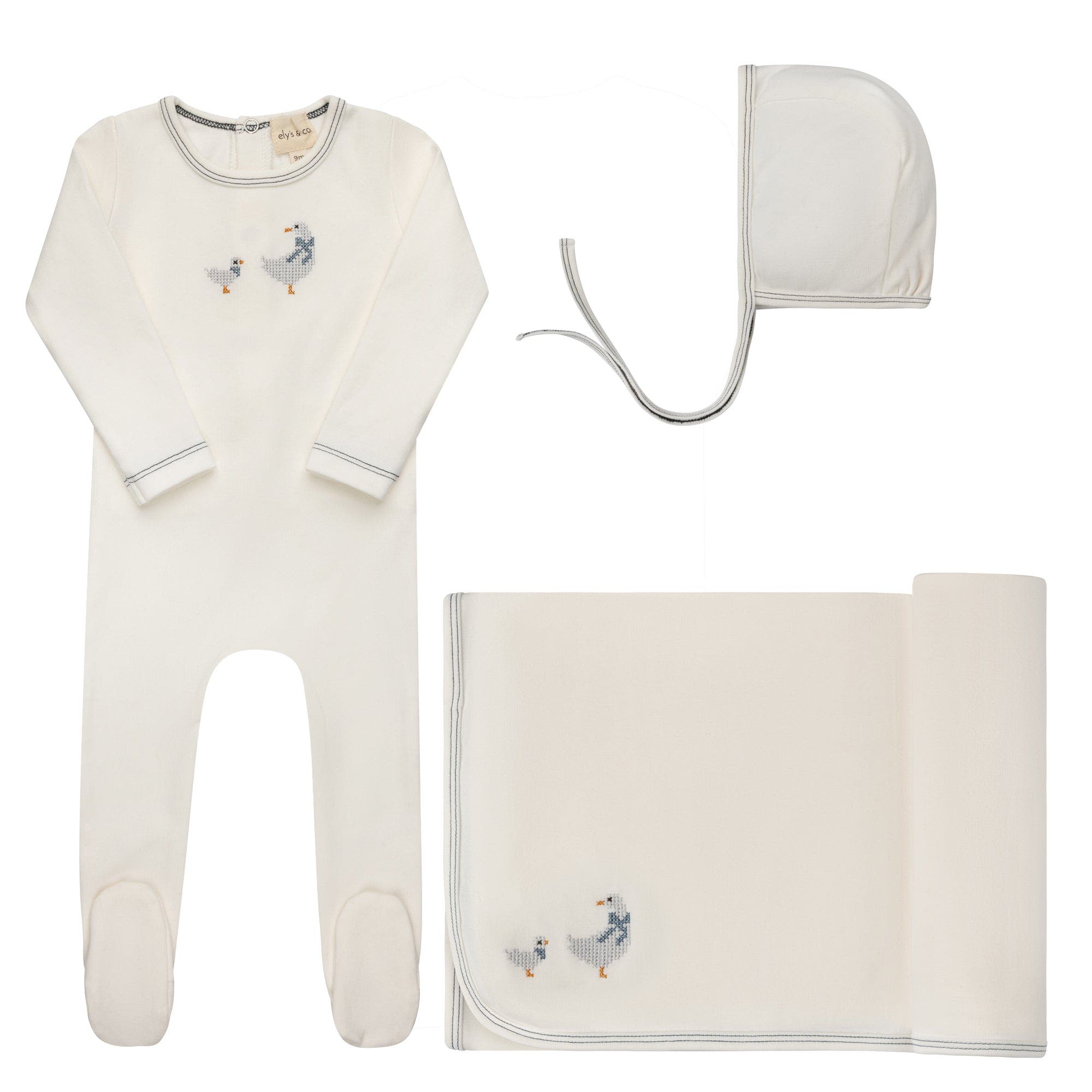 Ivory/Blue