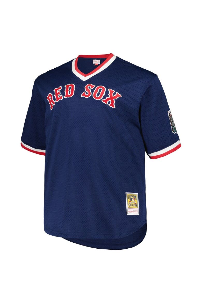 Men's Mitchell & Ness Pedro Martinez Navy Boston Red Sox 1999 Cooperstown Collection Mesh Pullover Jersey, Alternate, color, Navy