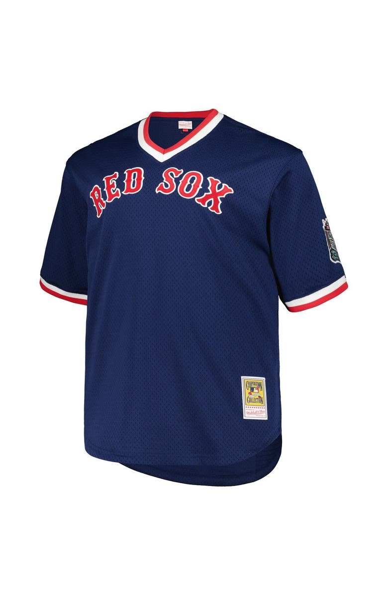 Mitchell & Ness Men's Mitchell & Ness Pedro Martinez Navy Boston Red Sox 1999 Cooperstown Collection Mesh Pullover Jersey, Alternate, color, Navy