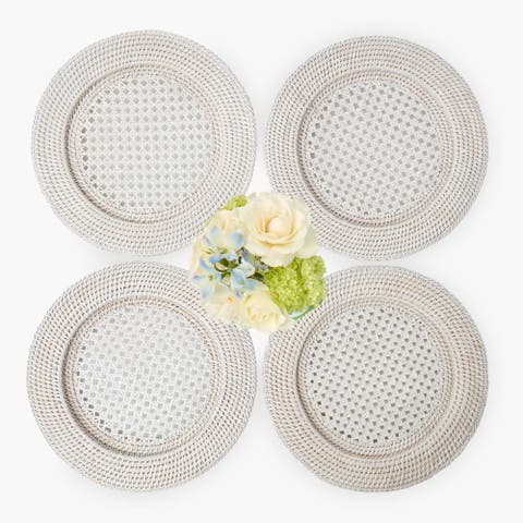 Rattan Charger Plates (Set of 4)