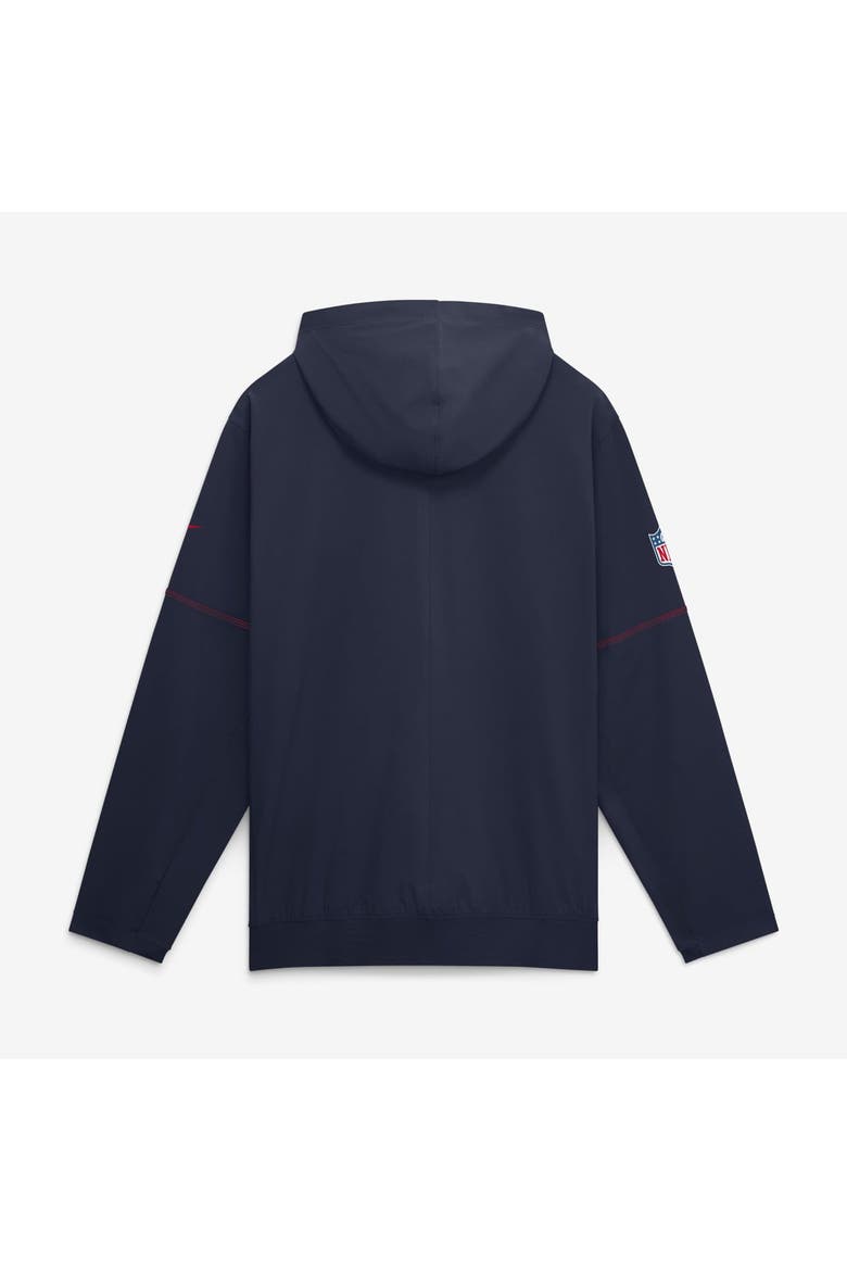 Men's Nike Navy New England Patriots Sideline Logo Glory Anorak Half-Zip Hooded Jacket, Alternate, color, Navy