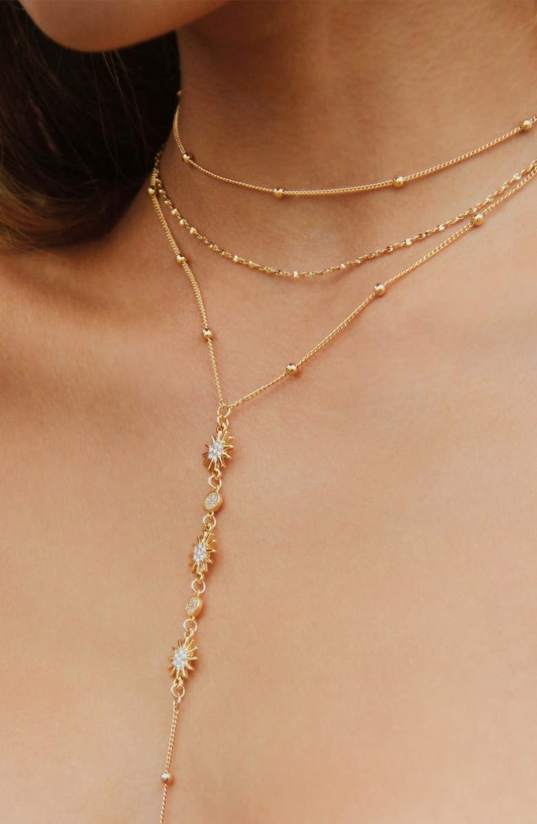 Ettika Sunburst Y-Necklace, Alternate, color,