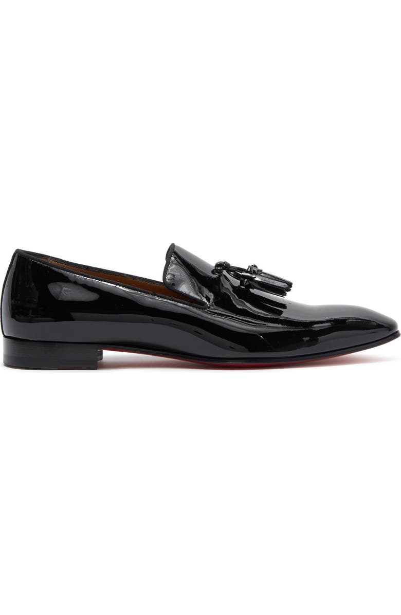 Christian Louboutin Dandelion Tassel Patent Leather Loafer, Alternate, color,