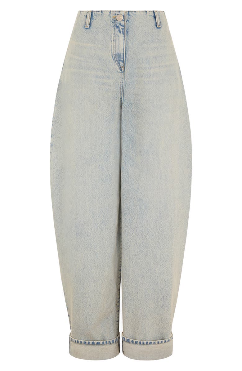 ALIGNE Christina Cuffed Barrel Leg Jeans, Alternate, color, Cloud Blue