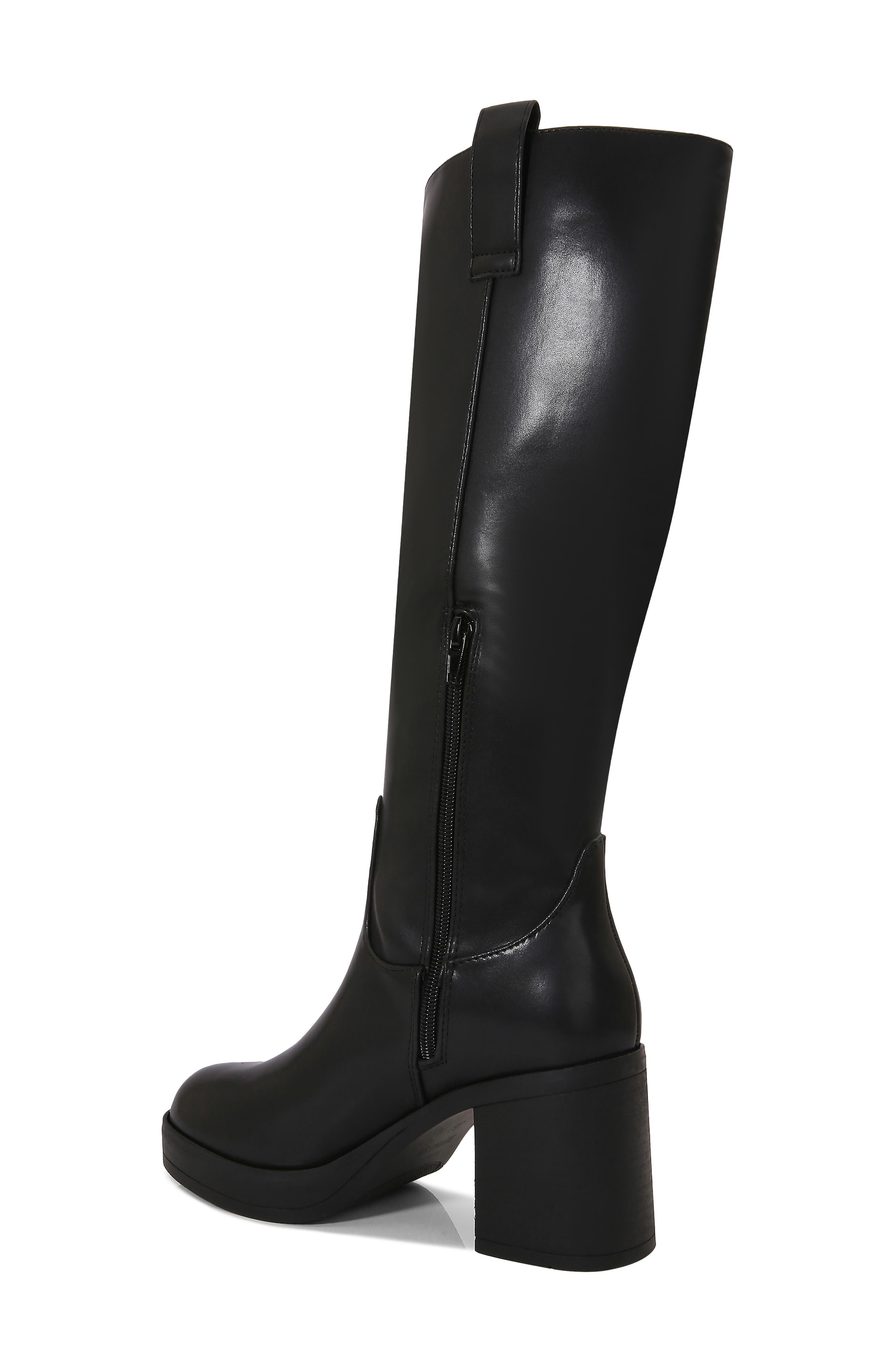 Knee High Block Heel Boot, Alternate, color, BLACK