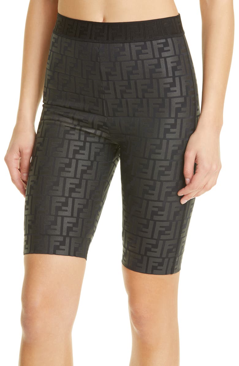 Fendi rama FF Logo Bike Shorts, Alternate, color, 