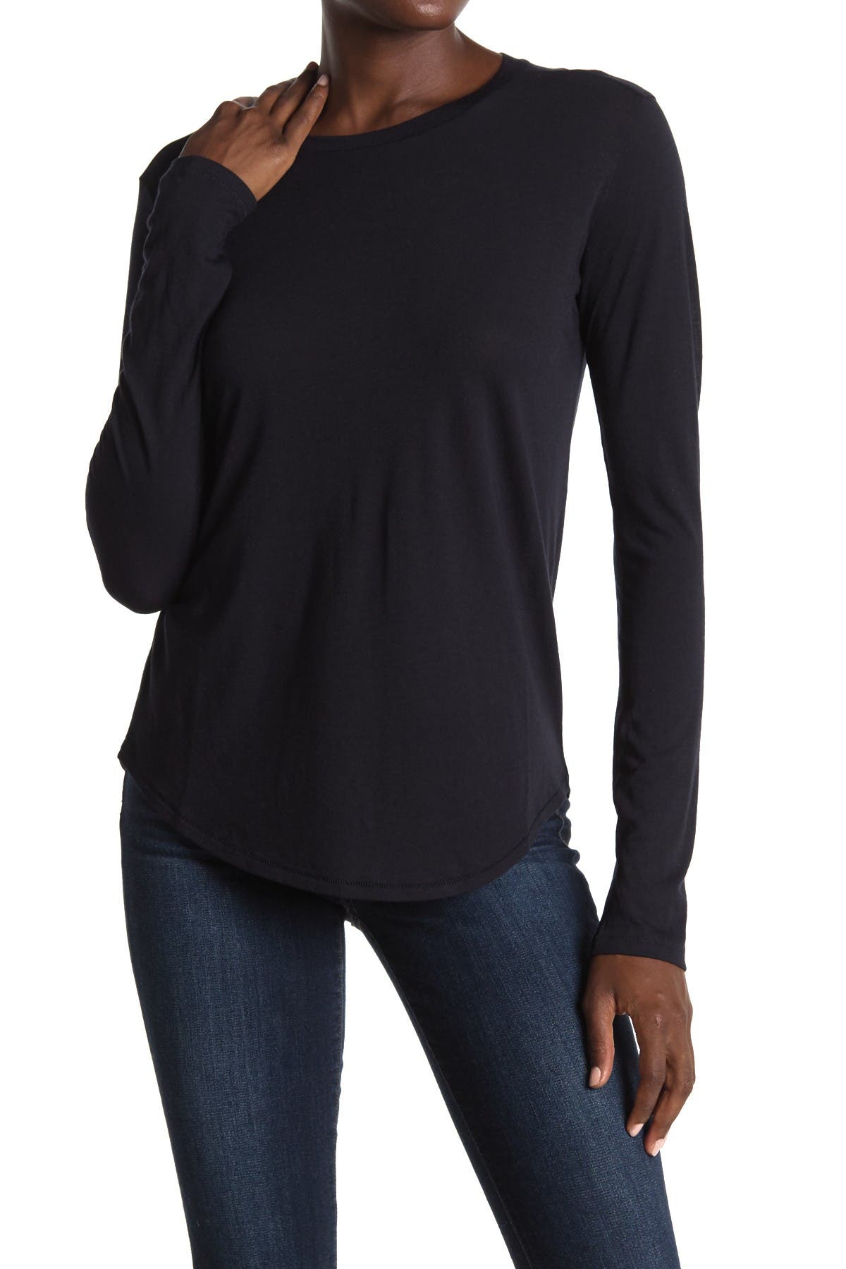 Vince Little Boy Long Sleeve Crew Neck Top