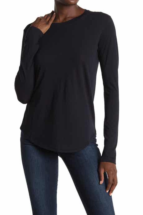 Vince Little Boy Long Sleeve Crew Neck Top