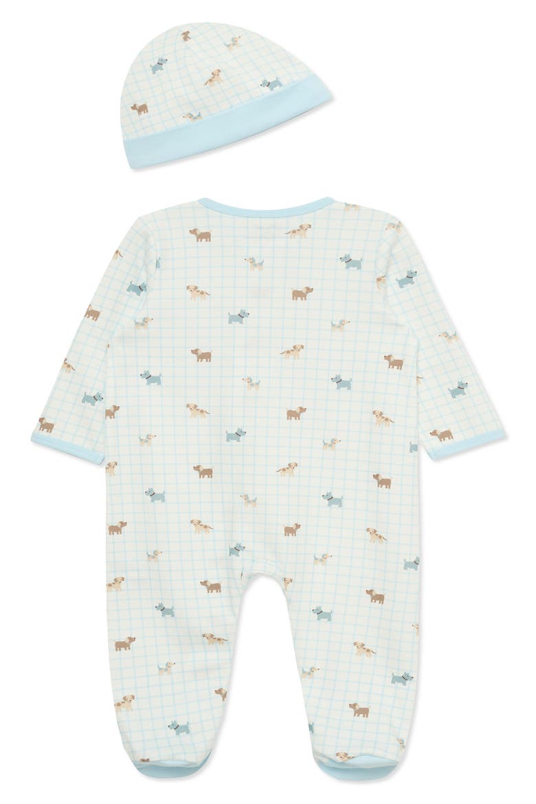 Kids' Footie & Hat Set, Alternate, color, BLUE