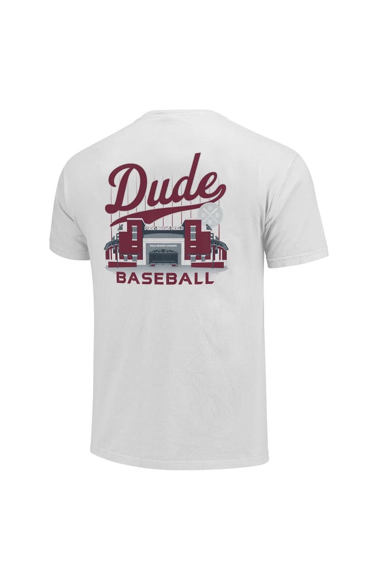IMAGE ONE Men's White Mississippi State Bulldogs Dude Stadium Comfort Color T-Shirt, Alternate, color, 