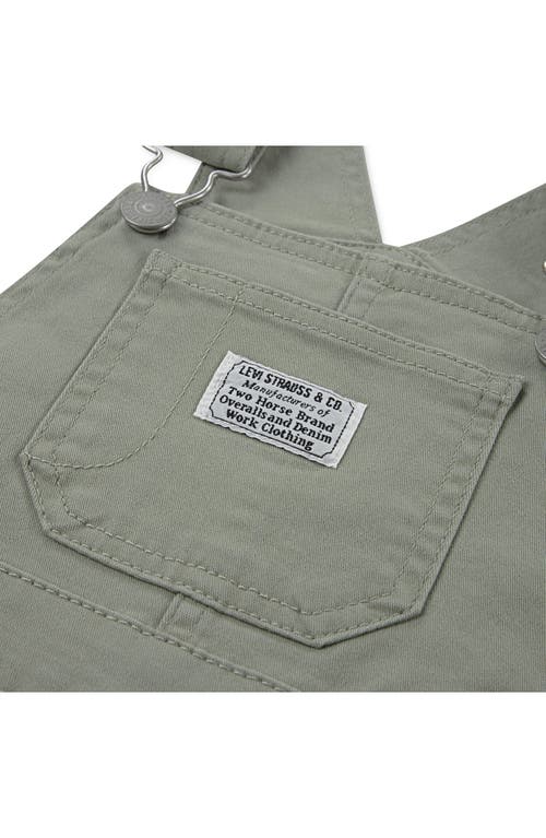 Shop Levi's Cotton Stretch Twill Overalls In Seagrass