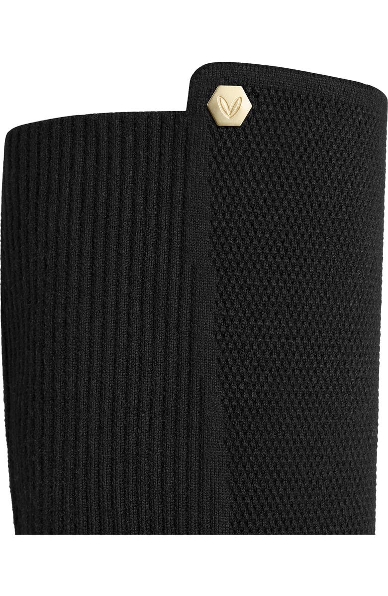 VIVAIA Round-Toe Stretchy Wool Knee-High Boots, Alternate, color, Black