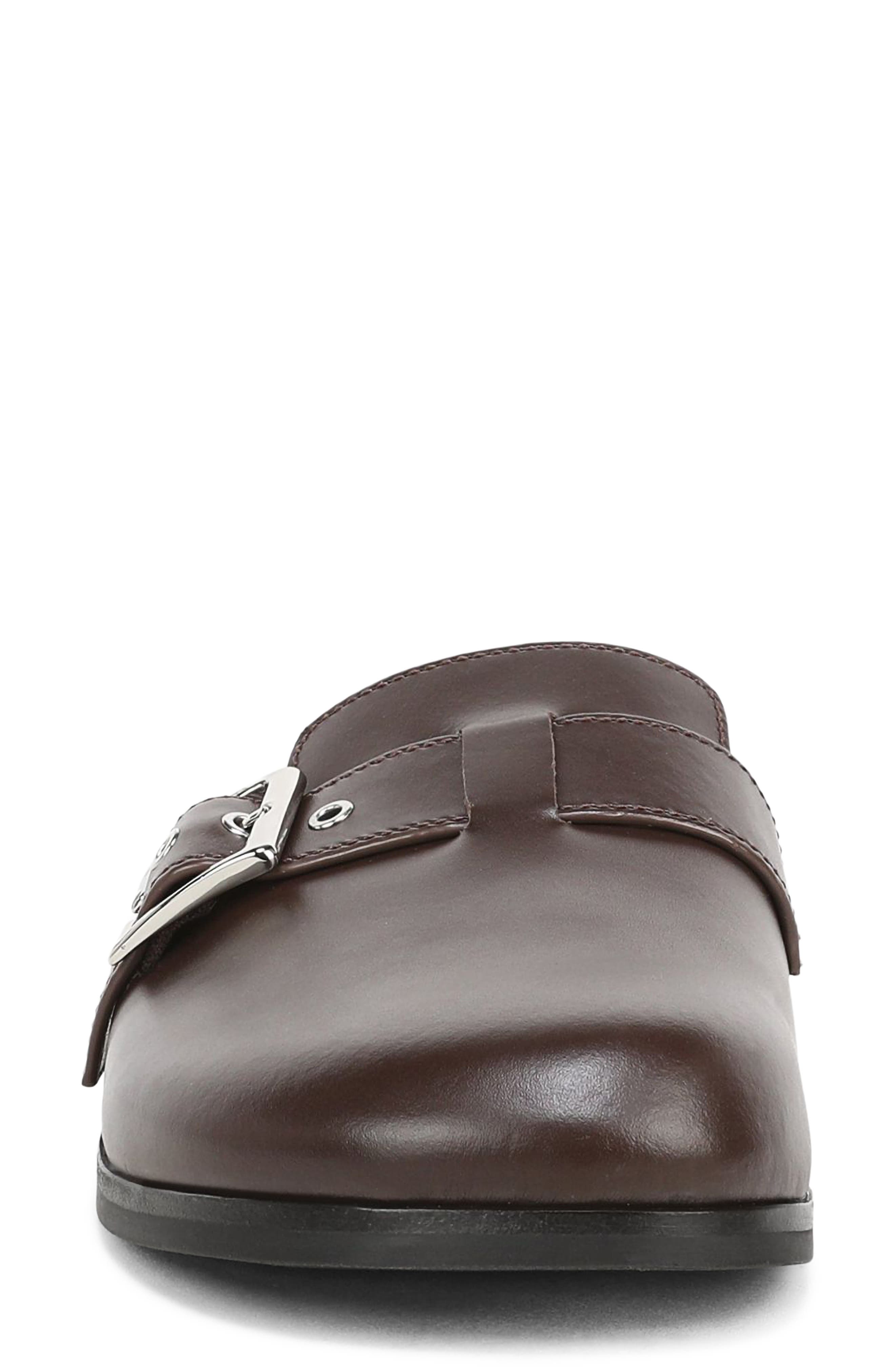 Leon Leather Loafer Mule, Alternate, color, CACAO BROWN