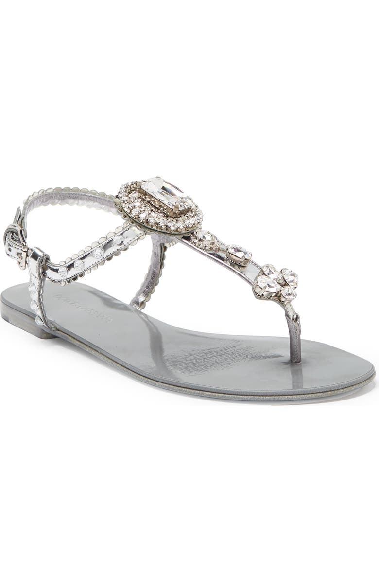 Dolce&Gabbana Jeweled Thong Sandal, Main, color,