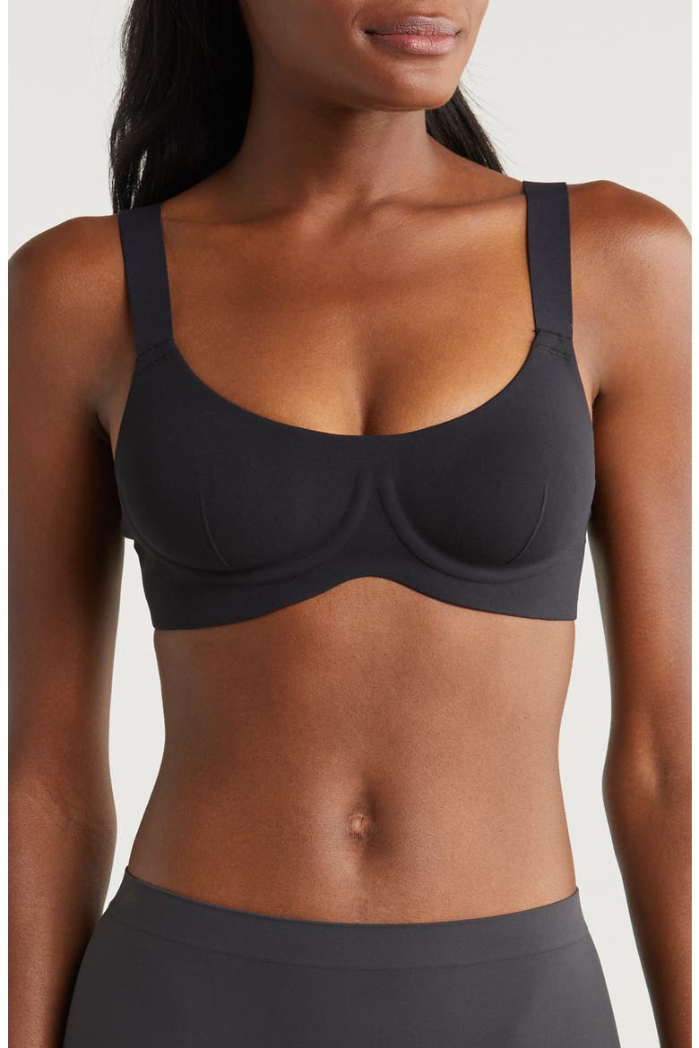 Bonded Underwire Bra, Main, color, BLACK
