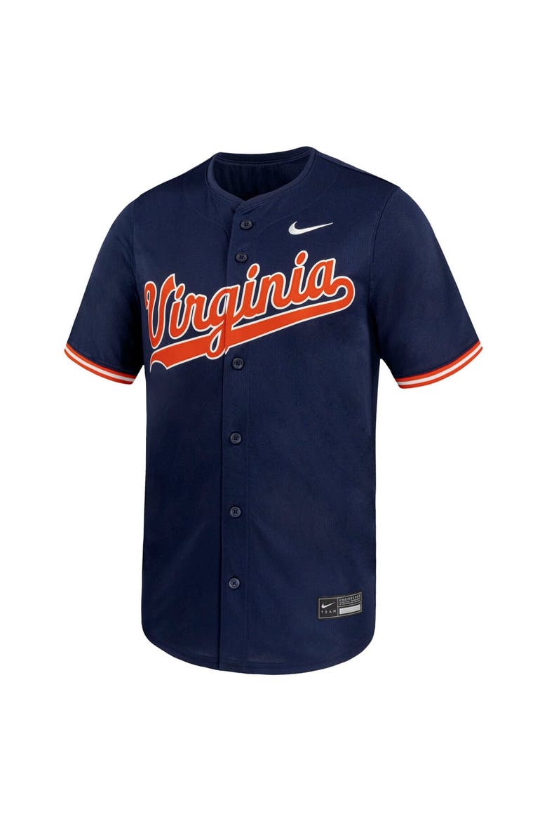 Men's Nike Navy Virginia Cavaliers Limited Baseball Jersey, Alternate, color, Navy