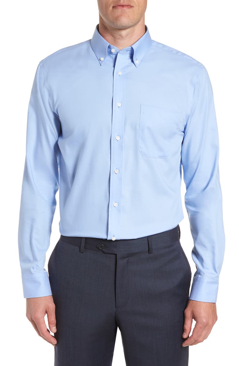 Nordstrom Trim Fit Non-Iron Dress Shirt, Main, color,