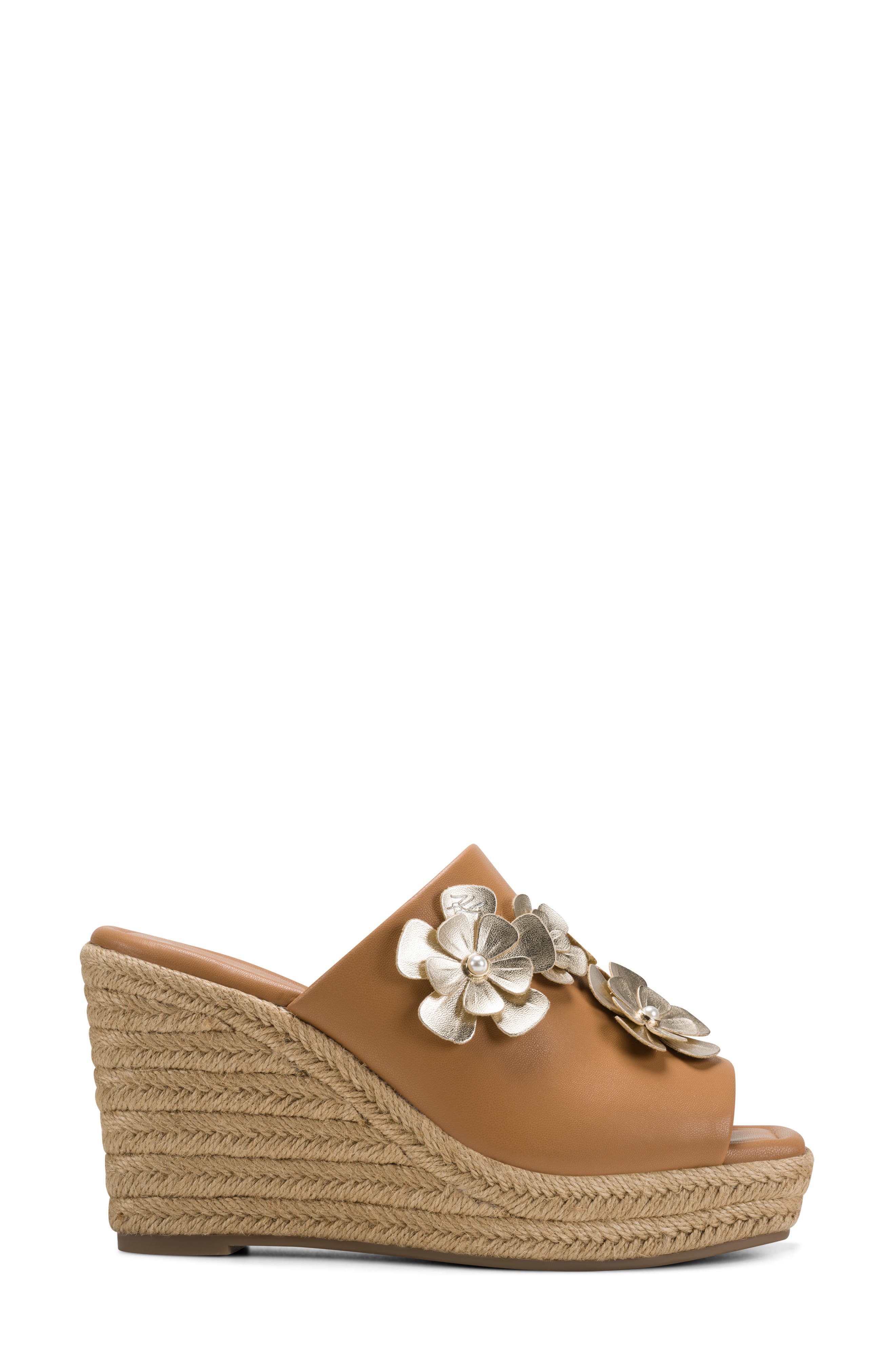 Clove Fleur Wedge Sandal, Alternate, color, TAN