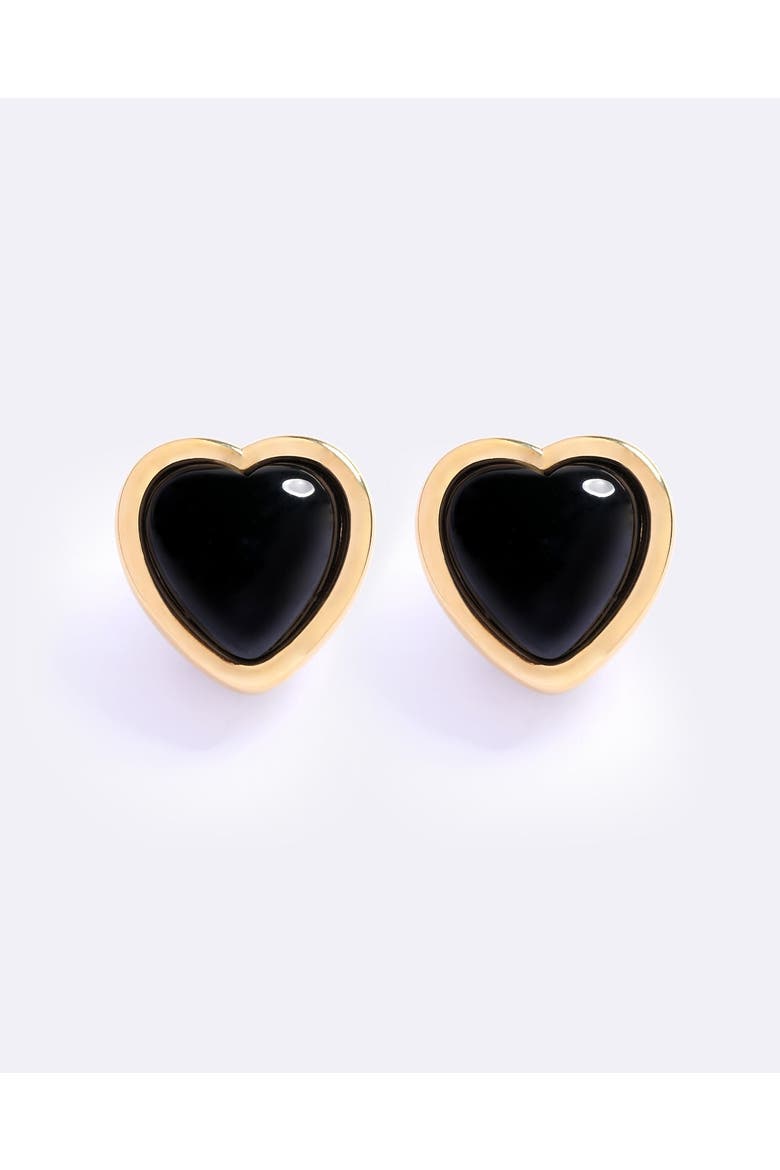 Nightgasm Earrings, Main, color, Black Glo