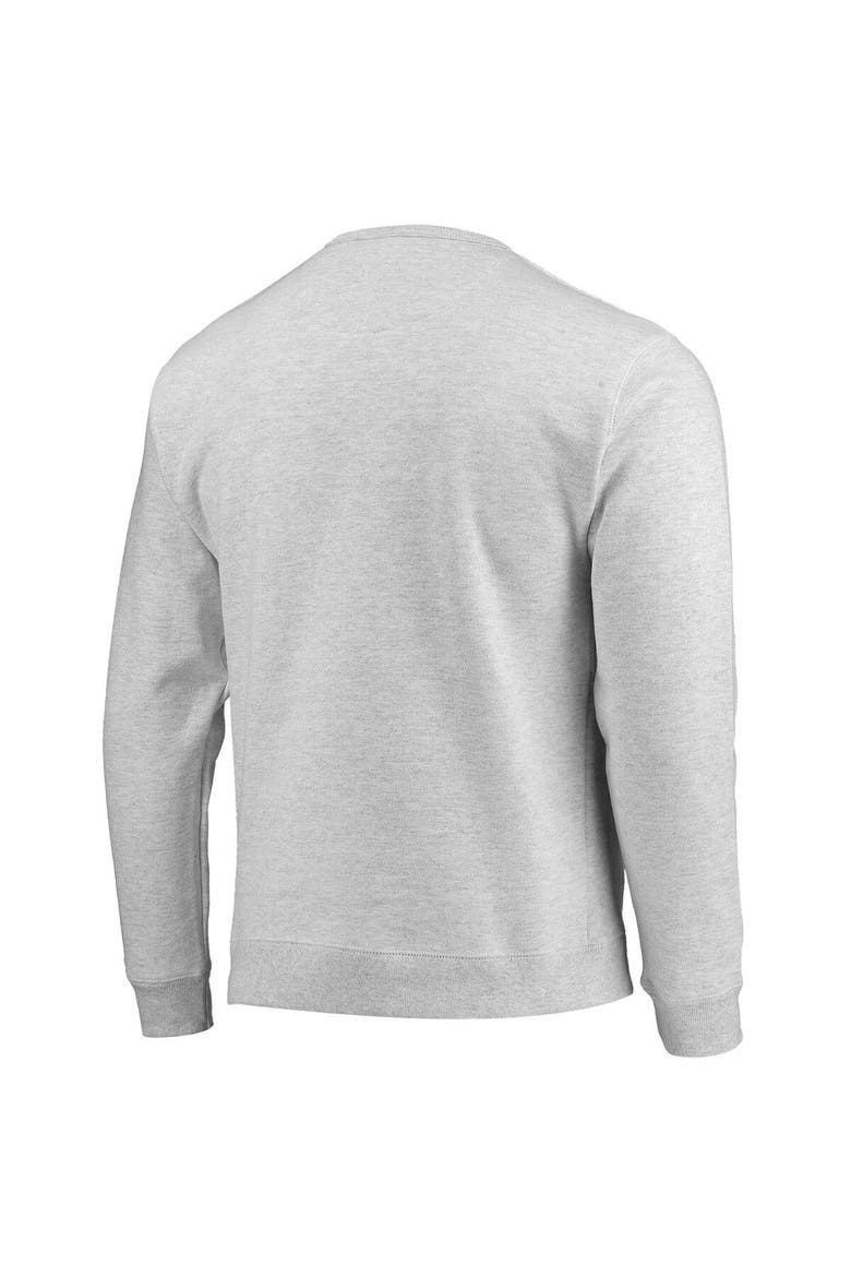 Men's League Collegiate Wear Heathered Gray Harvard Crimson Upperclassman Pocket Pullover Sweatshirt, Alternate, color, Heather Gray