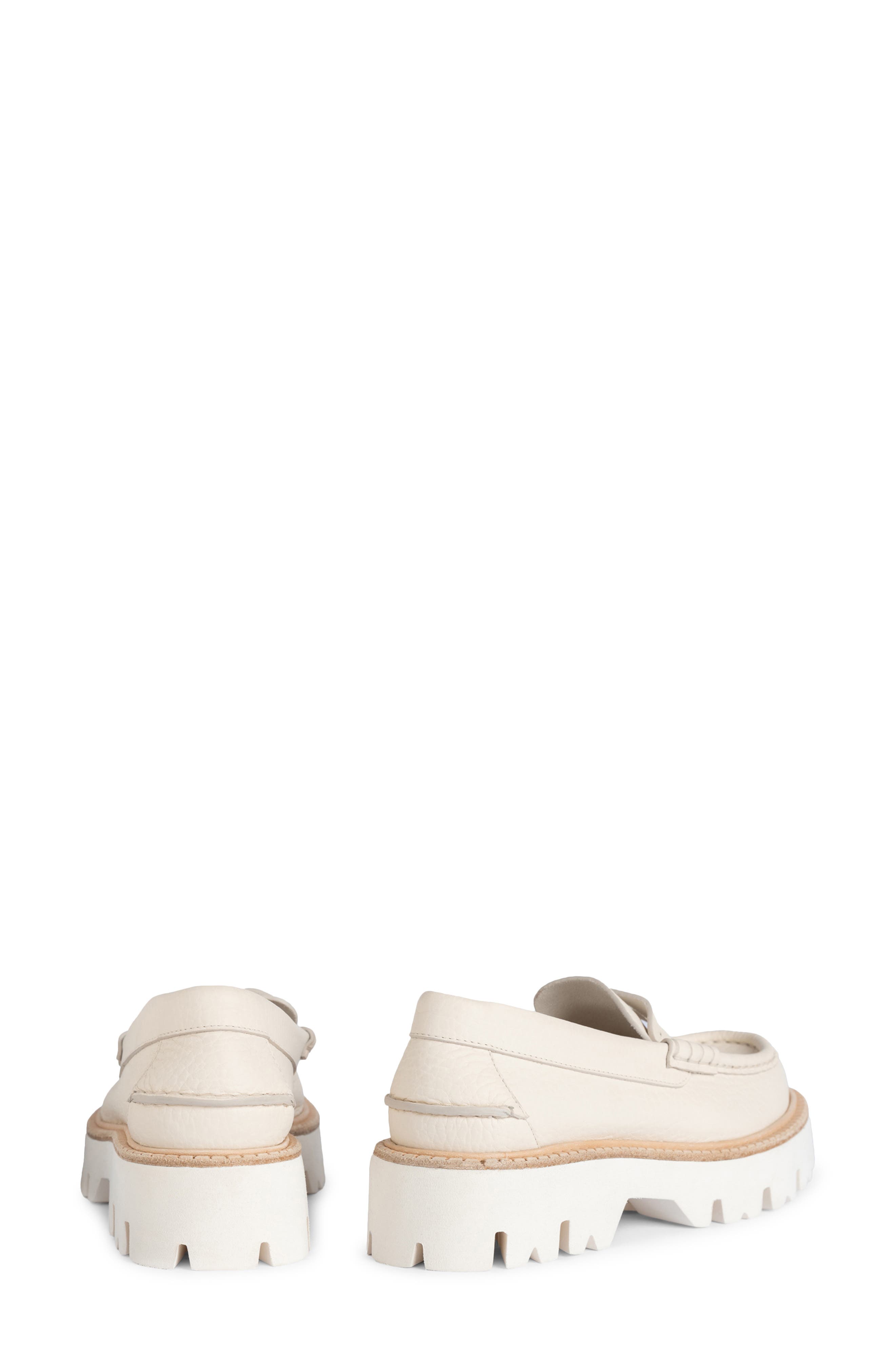Sebas Leather Penny Loafer, Alternate, color, CREME CERVO-BIANCO