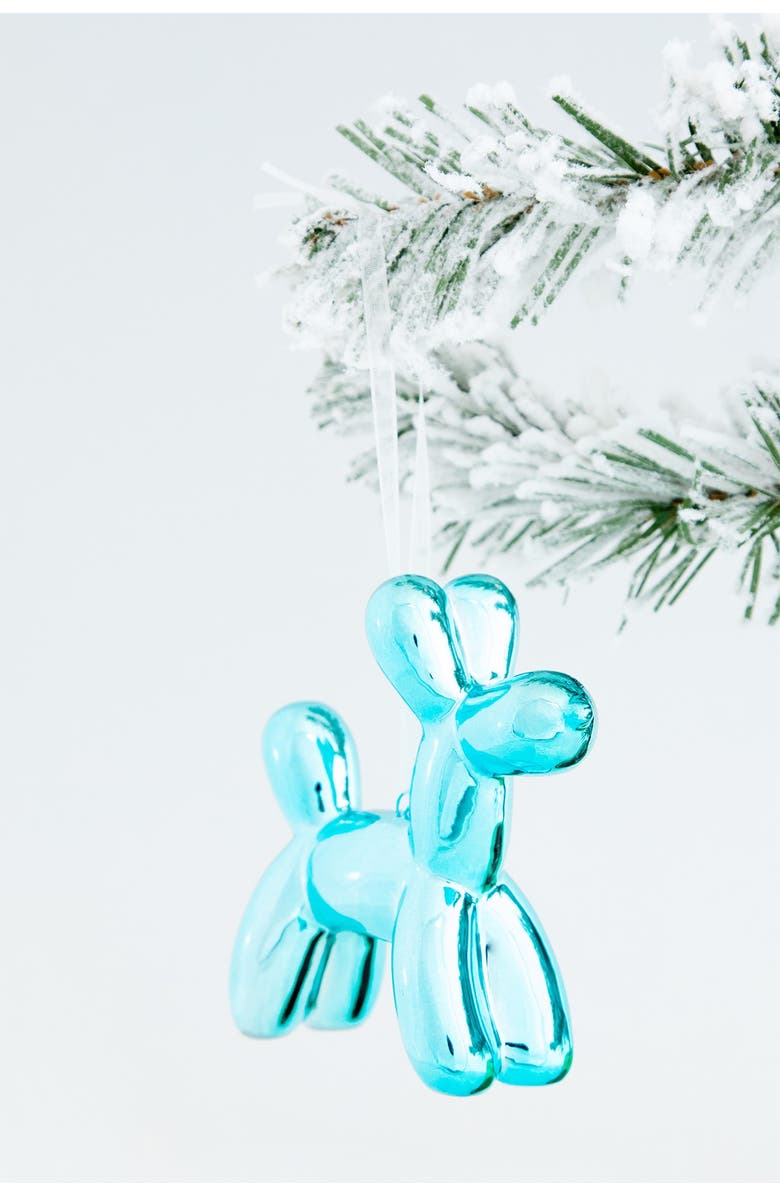 INTERIOR ILLUSIONS Holiday 3.25" Balloon Dog Ornament - Pack of 6, Alternate, color,