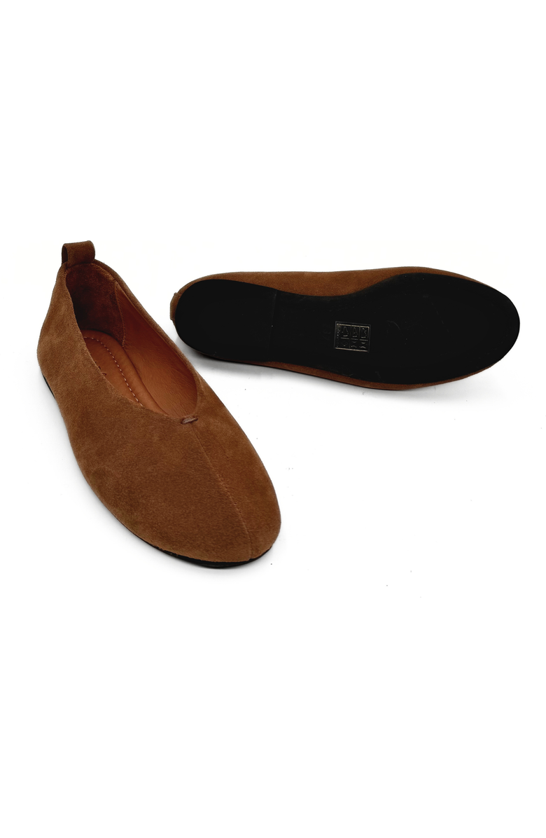 Amie Rafa Erika Suede Ballet Flats, Alternate, color, Tan