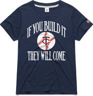 Homage Women's Homage Navy Minnesota Twins 2026 Field of Dreams If You Build It Tri-Blend T-Shirt