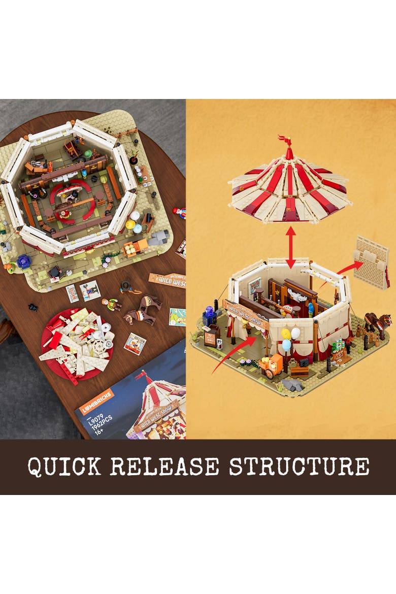 Travelling Circus Lighting Building Set Model OW1962T, Alternate, color, Multicolor
