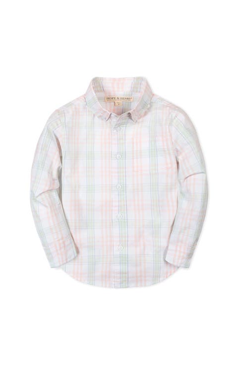 Kids' Long Sleeve Stretch Poplin Shirt