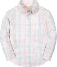 Hope & Henry Kids' Long Sleeve Stretch Poplin Shirt